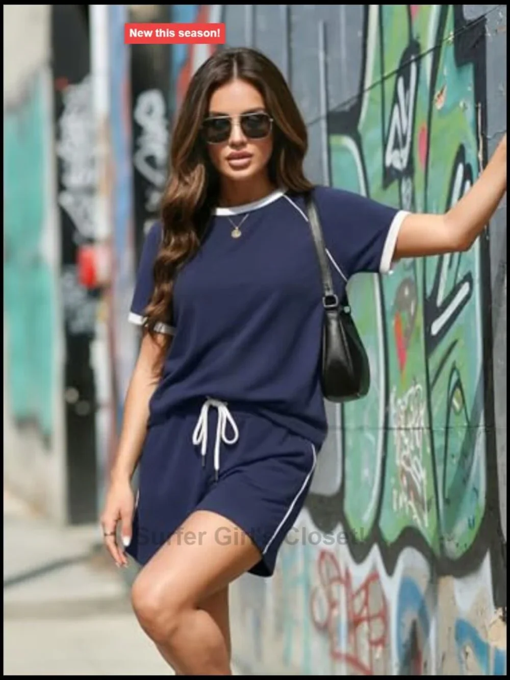2 Piece Short Sets for Women Summer Lounge Matching Sets with Pockets
